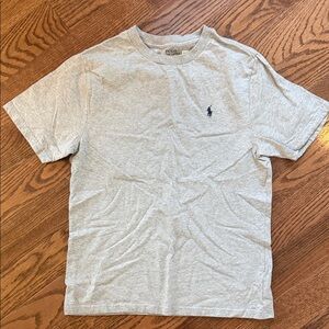Boys Polo by Ralph Lauren Light Gray Short Sleeve Tee size large 14/16